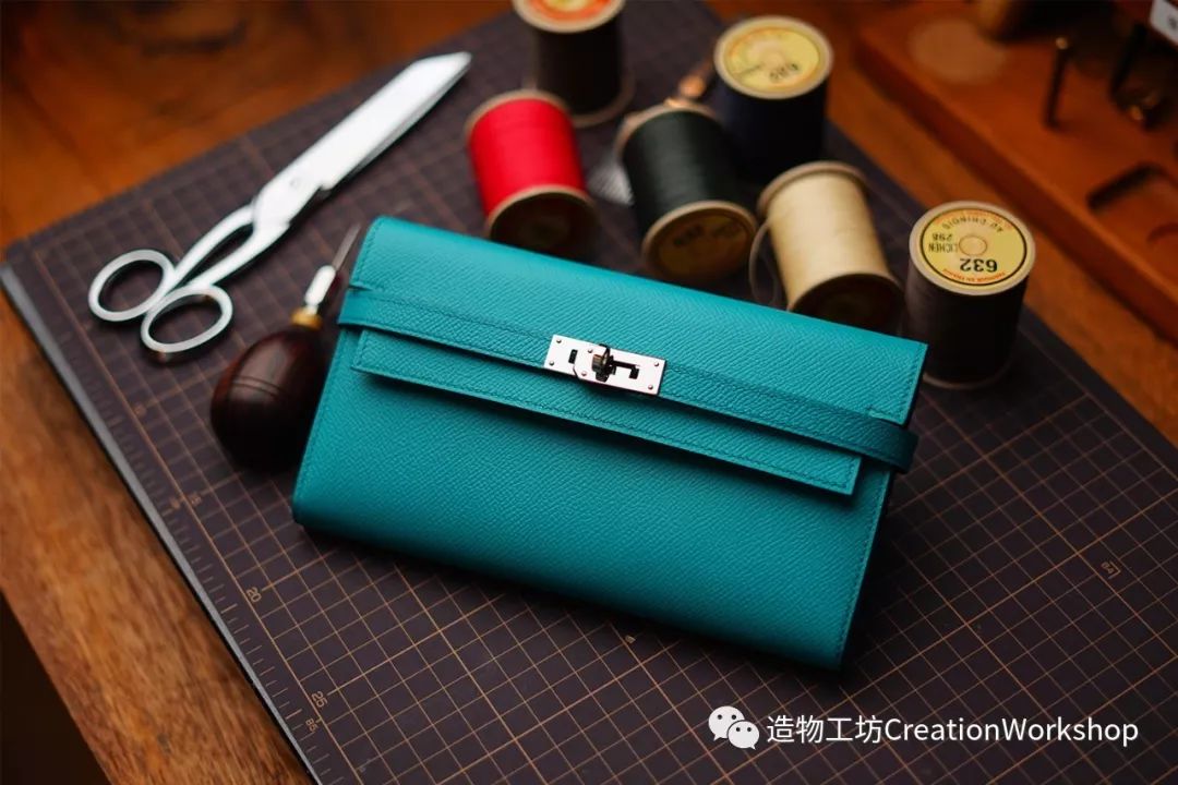 hướng dẫn làm ví kelly wallet, làm đồ da thủ công, rập túi da, phụ kiện túi da