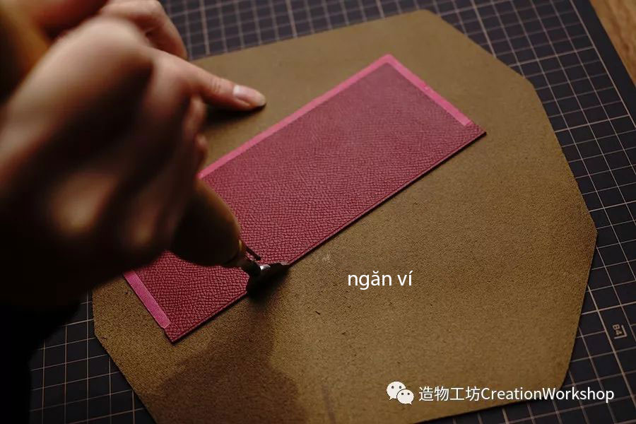 hướng dẫn cách làm ví da bearn wallet, làm đồ da thủ công, rập túi da, phụ kiện đồ da