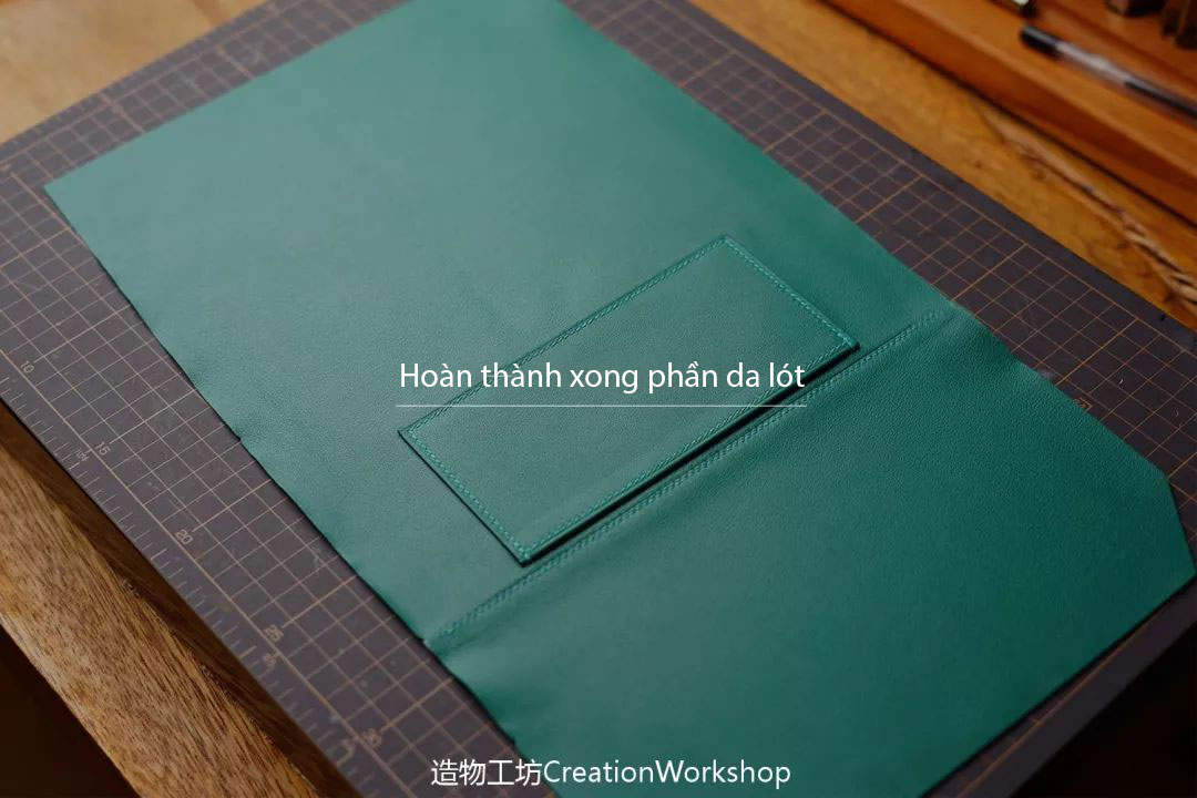 hướng dẫn cách làm túi kelly pochette, làm đồ da thủ công, rập túi da, phụ kiện đồ da