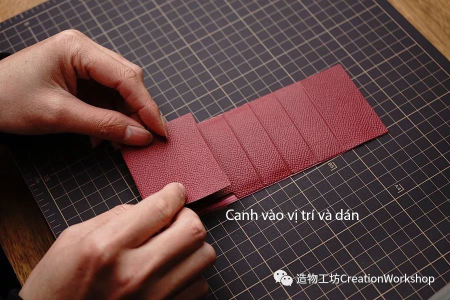 hướng dẫn cách làm ví da bearn wallet, làm đồ da thủ công, rập túi da, phụ kiện đồ da