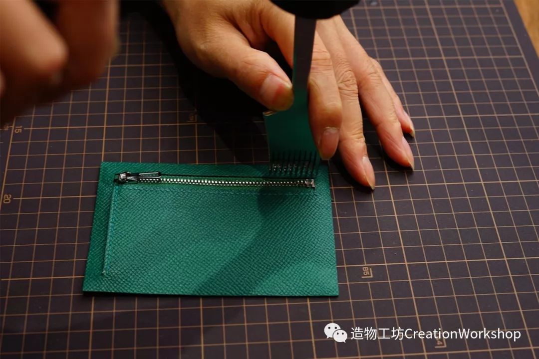 hướng dẫn cách làm ví da bearn compact wallet, làm đồ da thủ công, rập túi da, phụ kiện đồ da