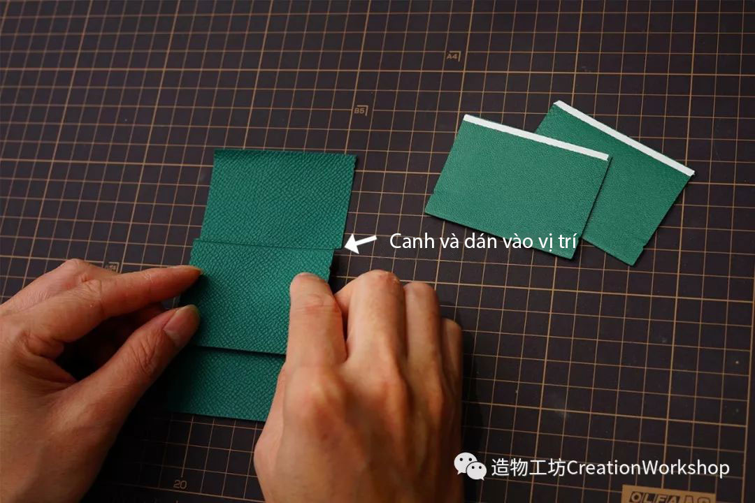 hướng dẫn cách làm ví da bearn compact wallet, làm đồ da thủ công, rập túi da, phụ kiện đồ da