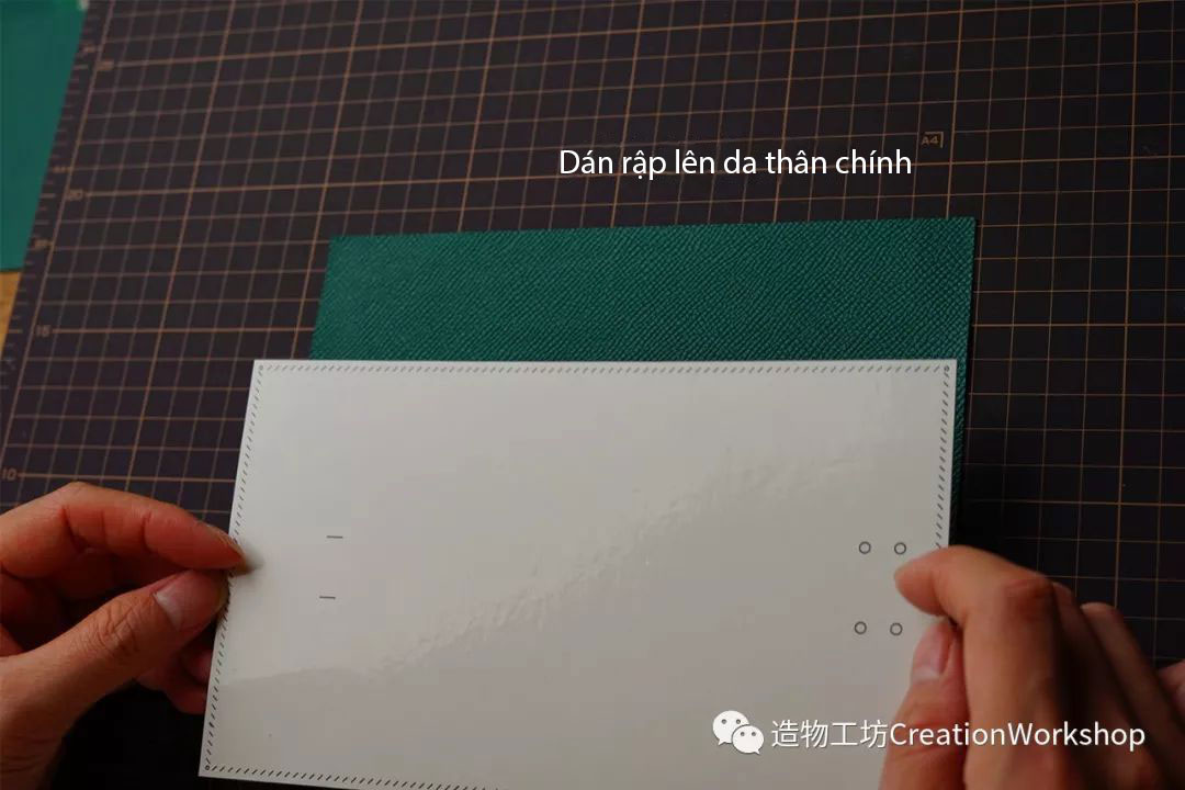 hướng dẫn cách làm ví da bearn compact wallet, làm đồ da thủ công, rập túi da, phụ kiện đồ da