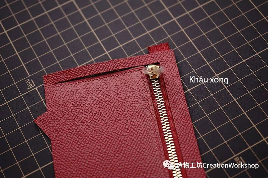 hướng dẫn cách làm ví da bearn wallet, làm đồ da thủ công, rập túi da, phụ kiện đồ da