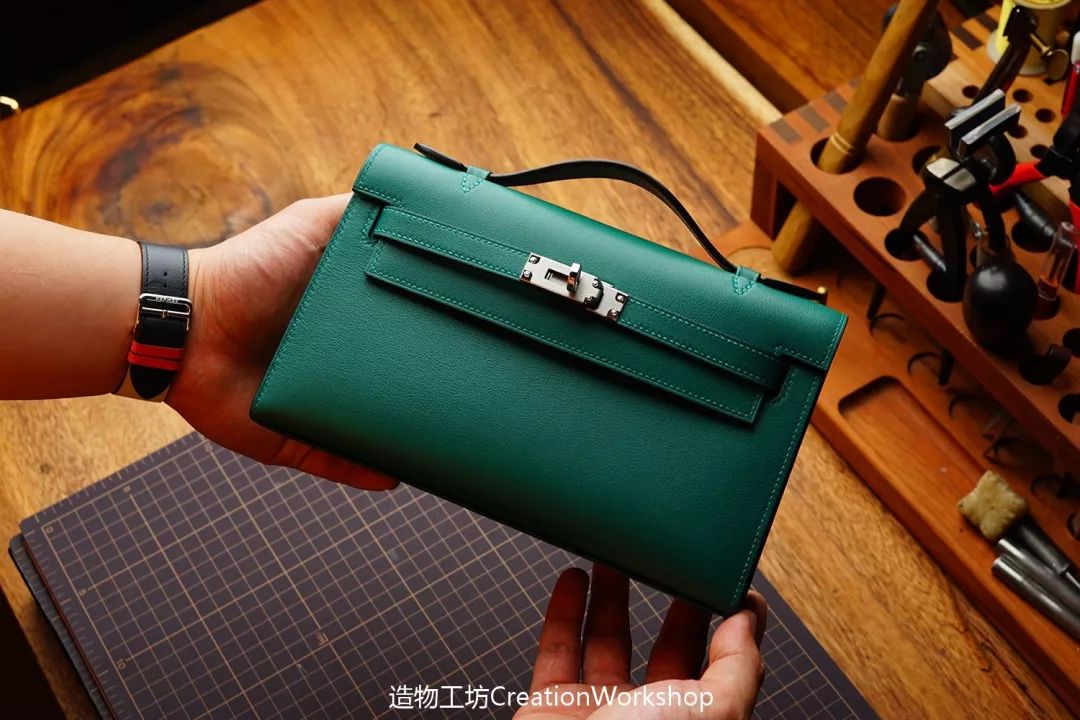 hướng dẫn cách làm túi kelly pochette, làm đồ da thủ công, rập túi da, phụ kiện đồ da