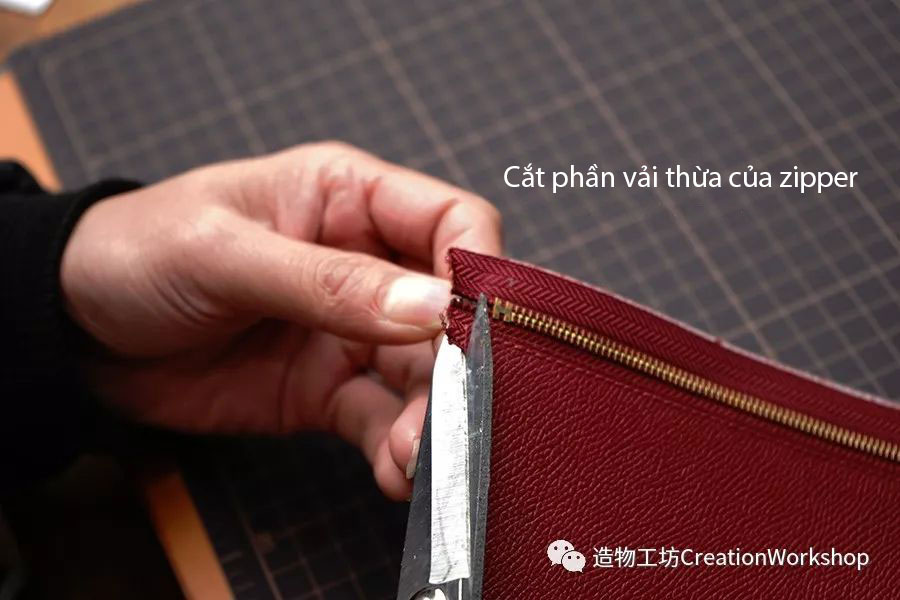 hướng dẫn cách làm ví da bearn wallet, làm đồ da thủ công, rập túi da, phụ kiện đồ da