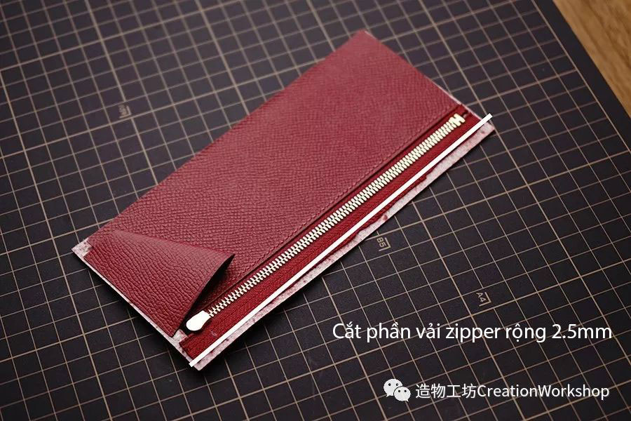 hướng dẫn cách làm ví da bearn wallet, làm đồ da thủ công, rập túi da, phụ kiện đồ da