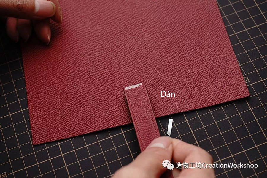 hướng dẫn cách làm ví da bearn wallet, làm đồ da thủ công, rập túi da, phụ kiện đồ da