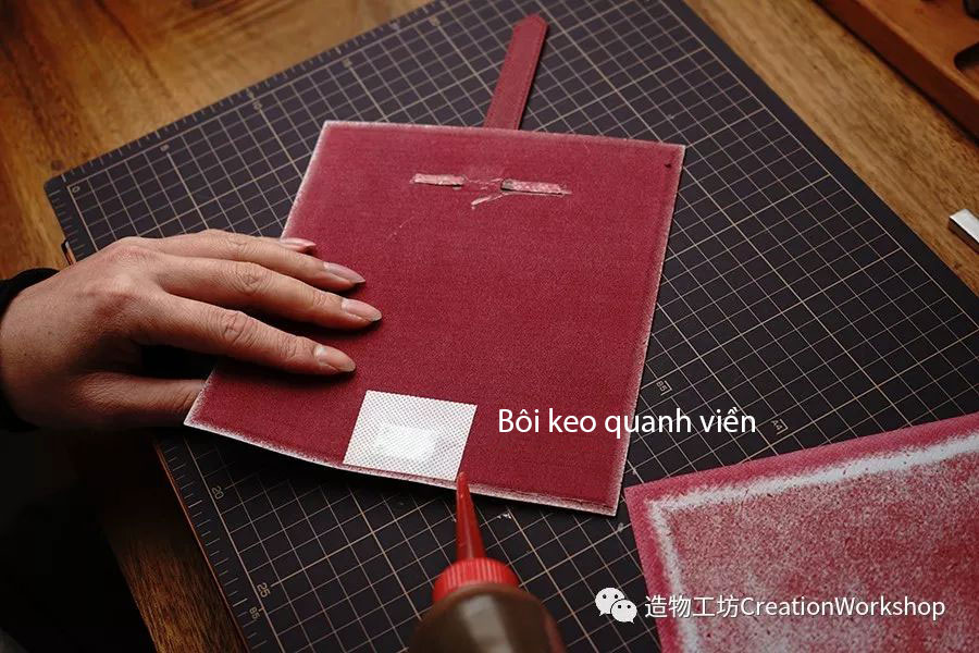 hướng dẫn cách làm ví da bearn wallet, làm đồ da thủ công, rập túi da, phụ kiện đồ da