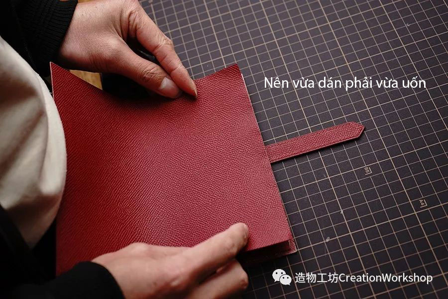 hướng dẫn cách làm ví da bearn wallet, làm đồ da thủ công, rập túi da, phụ kiện đồ da