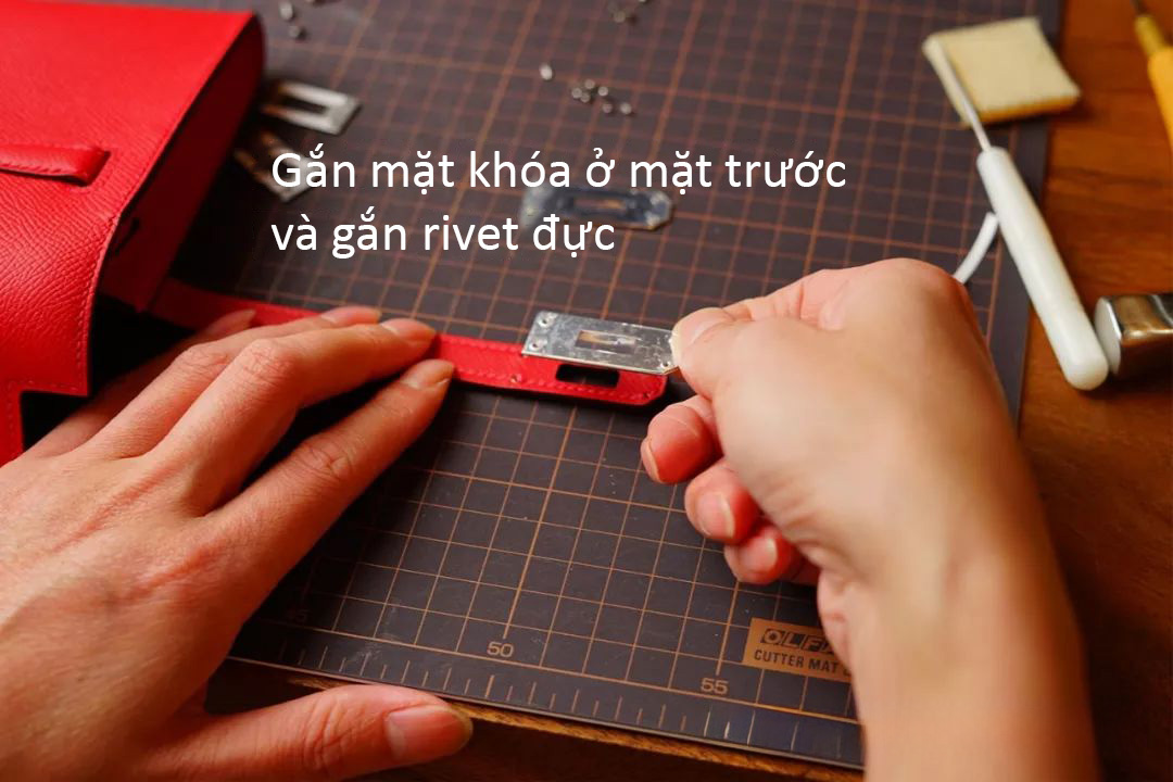 hướng dẫn cách làm túi da kelly cut, làm đồ da thủ công, rập túi da, phụ kiện đồ da